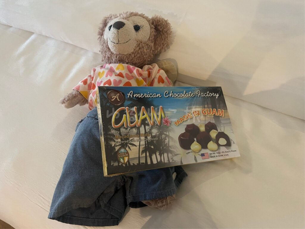 The Westin Resort Guamのウェルカムギフトでいただいたローカルギフトのチョコレート