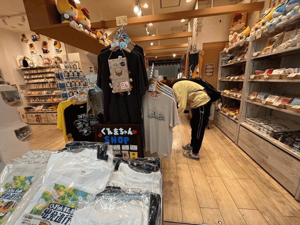 ぐんまちゃんショップで販売されているTシャツ